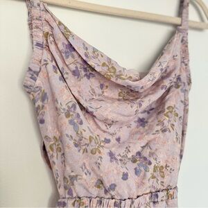 Floral Backless Dress in Lavender